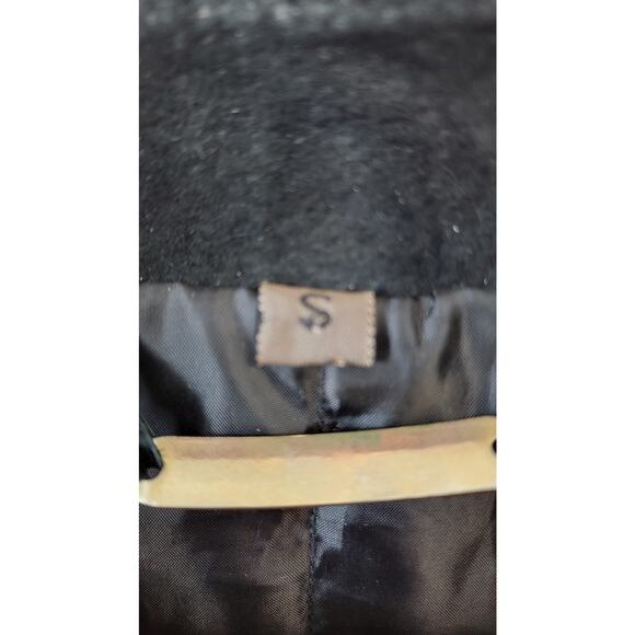 Black Genuine Suede & Fur Trim 70s Glam Whimsygoth Festival Coat - Picture 4 of 16